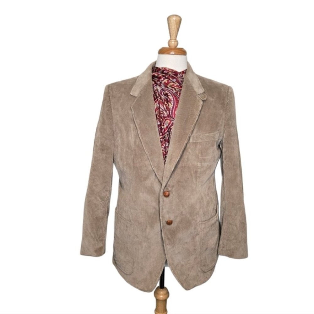 Vintage Woodsworth Corduroy Wedding Prom Grad Canada Retro 90s Blazer Size 46